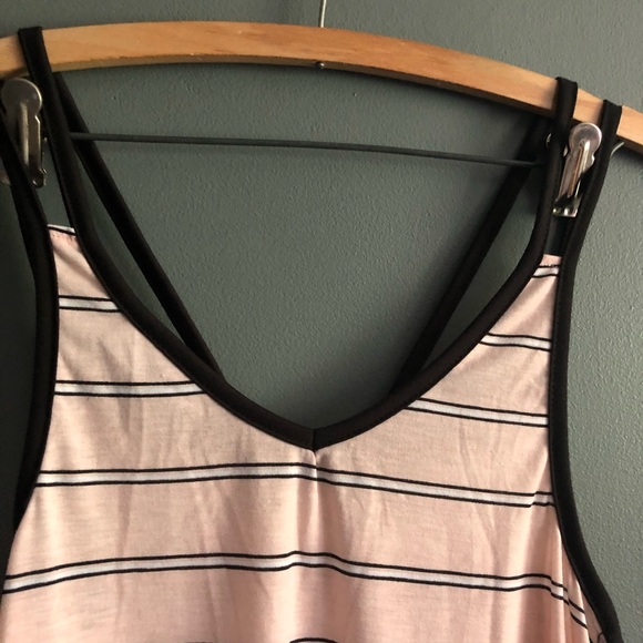 5 More Minutes Pink & Black Stripe Dress - Picture 3 of 6